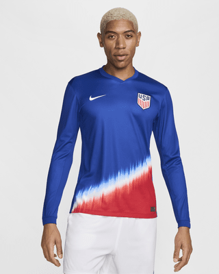 USA US Soccer 2012/2013 Away outlet Nike Dri-Fit Kit Jersey USMNT M Red White Blue